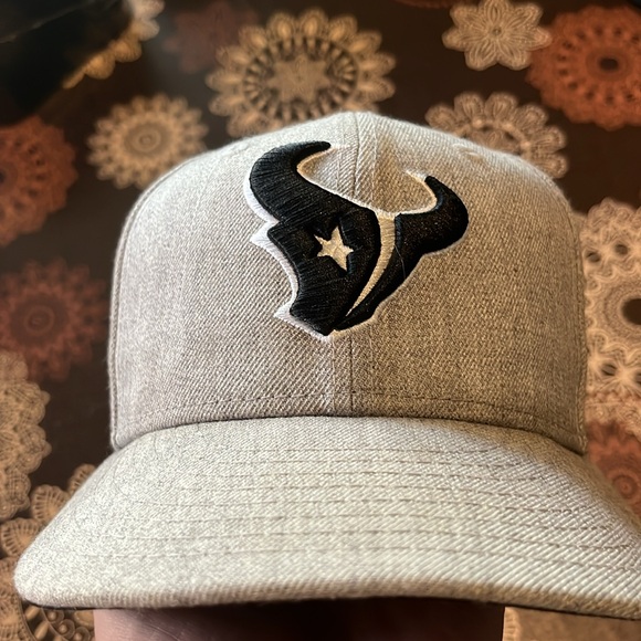 Gray NFL Houston Texans New Era 59FIFTTY 7 1/4 Fitted Hat - Picture 2 of 8